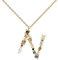 P D PAOLA - Buchstabe N Halskette - 925er Sterlingsilber 18k Vergoldung - Damenschmuck