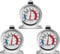 3-Pack Refrigerator Thermometer, Linkhood Large Dial Freezer Thermometer,Classic Series Temperature Thermometer for Refrigerator Freezer Fridge Cooler