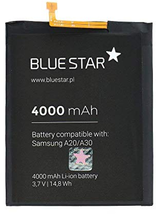Bluestar Akku Ersatz kompatibel mit Samsung Galaxy A20/A30/A30S/A50 4000mAh Li-lon Austausch Batterie Accu EB-BA505ABU