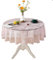 Runde rosa Spitze Tischdecke Vintage Classic Lace Lightweight Tischdecke Tischdekoration 200cm Rund