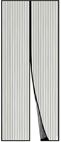 Apalus Fliegengitter Tür, Magnet Insektenschutz 80x210cm, Der Magnetvorhang Ist Ideal Für Die Balkontür, Kellertür und Terrassentür, Kinderleichte Klebemontage Ohne Bohren, Nicht Kürzbar Schwarz