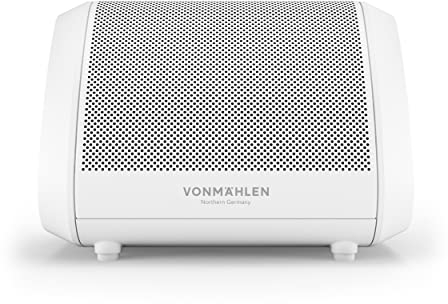 VONMÄHLEN – Air Beats Mini kabelloser Bluetooth Lautsprecher mit unverwechselbarem Sound – wasserdichte Musikbox für 13 Stunden Musikgenuss – kompatibel mit Allen Bluetooth-fähigen Endgeräten in weiß