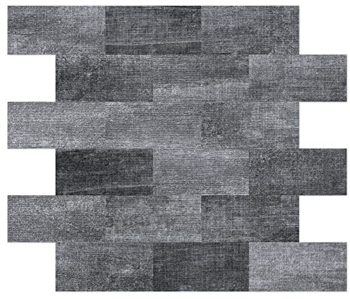 UISEBRT Fliesenaufkleber Küche Fliesen Nivelliersystem PVC Wandfliesen Folien Aufkleber Selbstklebend Fliesenfolie 10 Stück, Fliesendekor 34x29cm, für Badezimmer, Waschtisch, Kamin-Dekor (Typ D)