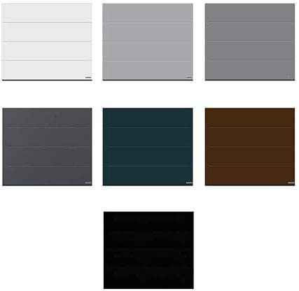 Sektionaltor Aktion RenoMatic 2025 inkl. Antrieb + Handsender - L-Sicke - Planar - LPU 42 (gedämmt) - alle Größen (2500 x 2250 mm, Schwarz Matt Deluxe (CH 905))