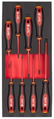 Milwaukee Tri-Lobe VDE Screwdriver Insert 8-Piece for Workshop Trolley 78 cm