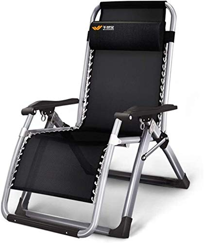 Klassische Lounge-Stühle, Sonnenliege/Zero-Gravity-Terrassen-Liegestühle, zusammenklappbare Sonnenliege mit Kissen und Getränkehalter, Rasendeck, Home-Lounge-Stuhl-Unterstützung, 440 lbs, Sonnenliege