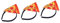FRCOLOR 3st Pizza-stirnband Partygeschenke Verkleiden Halloween-haarband Cosplay-haarreifen Halloween-partygeschenke Halloween-cosplay-stirnband Kind Filzstoff Haarschmuck Abschlussball