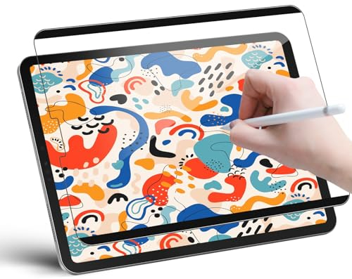 Softamm Paperfeel Film de protection d'écran magnétique pour iPad Pro 11 (2022-2018)/iPad Air 5/4 (2022/2020, 10,9), anti-reflet, écriture et dessin comme sur du papier (amovible/réutilisable)