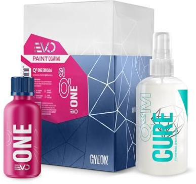 GYEON Q² One EVO - Entry Level Ceramic Coating Car - Water Repellent, Easy Application, High Gloss Finish & Long-Lasting Protection For Painted Surfaces - Car Cleaning Kit Products, 50 ml