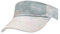 ZLYC Damen Sommer Sonnenschild Golf Visor Cap mit Klettverschluss(Krawatte Gefärbt Weiß Grau),EinheitsgrößGrau