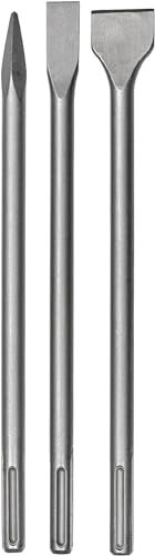 kit 3 punte a scalpello per trapano sds plus punta sottile punta piatta da 20mm scalpello punta da 40 mm lunghezza 250 mm
