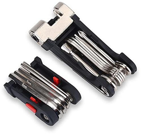 Fahrrad Multitools 16-in-1, Fahrrad Reparaturset Fahrrad Werkzeugset Reparatursatz Faltbares Reparatur Werkzeug Set Fahrrad Multifunktionswerkzeug