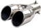 Car Exhaust Tips For Audi A4 B8 A5 A3 8V 8P Stainless Steel Exhaust Pipe Muffler Car Exhaust Tail Pipe Rear Tail Pipe end Throat Accessories
