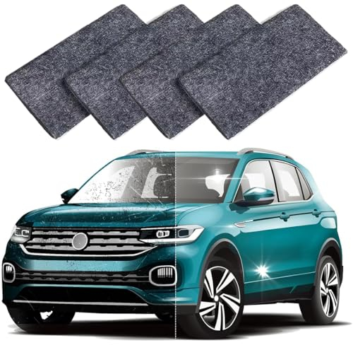 4 Piezas Nano Sparkle Paño de Reparación,Nano Magic Cloth, paños pulidora,Paño Nano para Coche, Nano Magic Scratch Remover Cloth,para la Limpieza de automóviles, Uso General