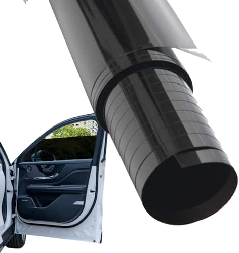 Smileshiney Autofenster-Tönungsfolie, Sonnenschutzfolie für Autofenster - Auto-Sonnenschutz-Fenstertönung - 9,8 Fuß x 1,6 Fuß große Verdunkelungsfolie, Sichtschutztönung, und UV-blockierende