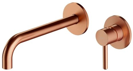 Omnires Y1215HLCPB Y Einbauwaschtischarmatur mit langem Auslauf, Brushed Copper