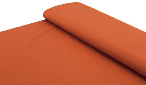 Baumwoll Stoff 100% Baumwolle uni rost - Meterware ab 25 cm x 150 cm - Stoff zum Nähen