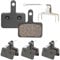 4 Pairs Bike Brake Pads, Bicycle Disc Brake Pads Compatible with TRP Tektro Shimano Deore Br-M575 B01s Mt200 M525 M515 T615 T675 M505 M495 C501 Resin Semi-metal Brake Pads for Mountain MTB Ebike