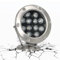 Foco subacuático RGB para estanque - Luz LED sumergible para fuente - Luz LED subacuática para piscina, luces sumergibles para piscina que cambian de color de acero inoxidable a prueba de agua IP68 c