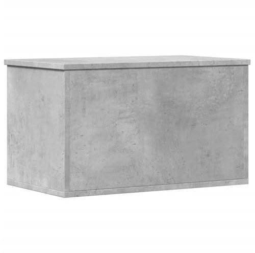 vidaXL - Storage Box Coffee Table Blanket Chest - Concrete Grey Engineered Wood - Multi-Use Furniture for Living Room/Bedroom - 60x35x35 cm
