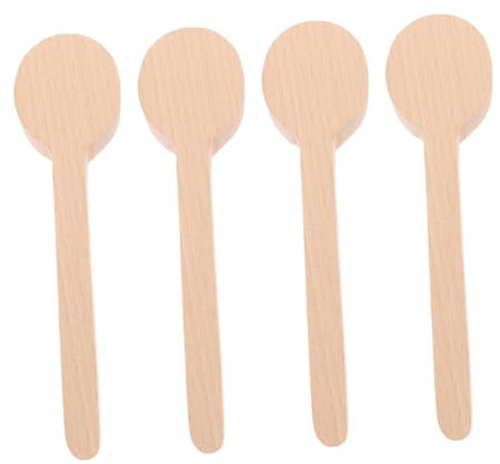 Unfinished Wooden Spoons 4pcs Handmade Wood Craft Kit