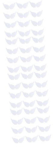 Tofficu 48 Stk Bastelt Dekorativen Flügel Engelsflügel Für Erwachsene Engelsflügel-aufnäher Glitzernde Engelsflügel Flügel Basteln Kleine Flügel Zum Basteln Engelsflügel Selber Machen Weiß