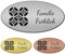 banjado® Türschild 2 Gold personalisiert Graviertes Klingelschild selbstklebend oder als Namensschild Briefkasten versch. Größen Hausschild personalisiert für Draußen mit Namen Zerrissenes Papier