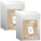 eco-eco A5 50% recycelte, transparente Hochformat-Mappe mit Druckknopf, Kunststoff, 230 x 170 mm, 200 mic, eco158 x 2