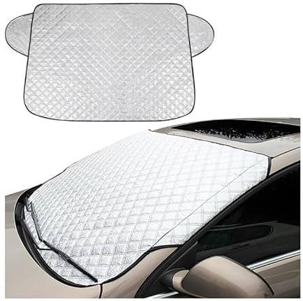YIBAJIO Auto Frontscheibenabdeckung, für Mitsubishi Space Star 2.GEN 2.gen 2017-2024 Abarth Magnetische Winter Auto Windschutzscheibe Abdeckung Faltbar Frostschutz Eisschutzfolien,B