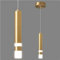 ZPBSJ Moderne Pendelleuchte Einstellbare Höhe LED Gold Mini Pendelleuchte fo Kücheninsel Schlafzimmer Nachttisch Kleine Pendelleuchten (1-Pack)