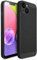 Moozy VentiGuard Cover per iphone 14, 6.1, Custodia Rigida Protezione Traspirante con Motivo Perforato per Circolazione dell'Aria, Cover Anti-Surriscaldamento, Phone Case Antiurto Bumper, Nero