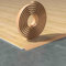 YHDMDQ PVC Türschwellen Leiste, 1M Übergangsschiene Selbstklebend, Höhenausgleich 5mm Abdeckleiste Für Zum Verbinden Von Bodenlücken(Light Brown,W 30mm)
