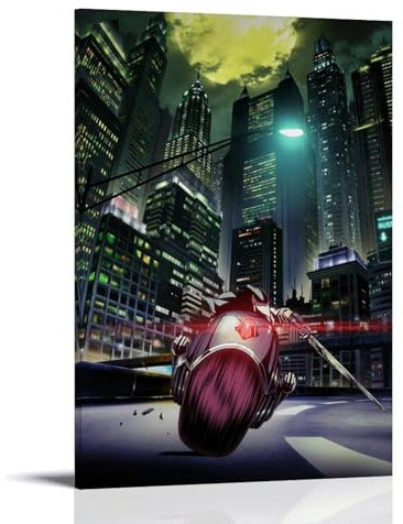 JIRUAHHY Garo Vanishing Line Anime-Poster, Schlafzimmer, Wohnzimmer, Wandkunst, Dekoration, Poster, 60 x 90 cm, Rahmenstil