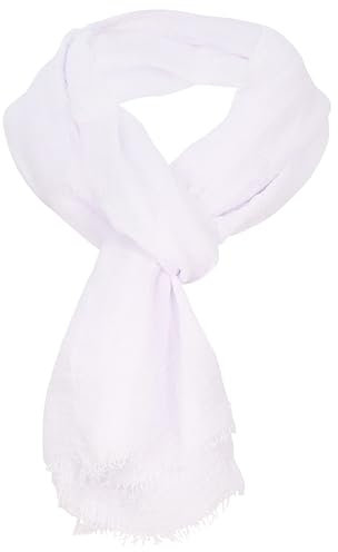 malito - Damen Modeschal aus Viskose - leichter Schal Unifarben - dünnes Halstuch - weich & atmungsaktiv S604 - (Weiß)