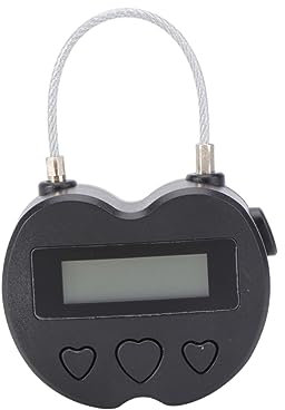 Veemoon Electronic Timer Padlock LCD Display Timer Lock USB Charging Study Countdown Clock