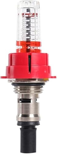 YUETTYY 1/5/10 Pcs Underfloor Heating Manifold Flow Meter, G1/2 G3/8 Visual Flow Monitoring Regulator for Underfloor Heating Systems, Flowmeter Regulator Optimizing Heat Distribution (3/8,1Pcs)