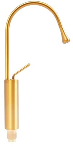 Wasserhahn Küche Heißen und Kalten Küche, Hoherdruck Mischbatterie 360° Drehbare Küchenarmatur Gold Wasserhahn Arbeitstemperatur 99°C Auslaufhöhe von 30cm