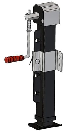 Spare Parts Holland Pie de apoyo con engranaje para remolque, soporte para remolque (5000 kg)