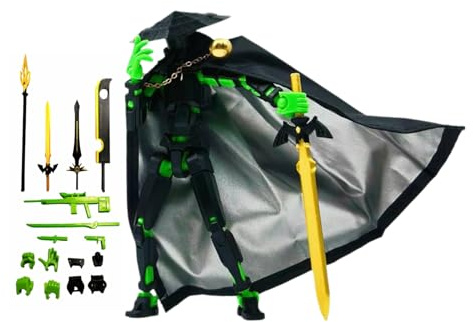 3D-gedruckte Actionfigur – flexible Schreibtischfigur mit mehreren Gelenken, flexibles mobiles Modell | Mobile und mobile Action-Figuren für und Erwachsene, Dekoration D