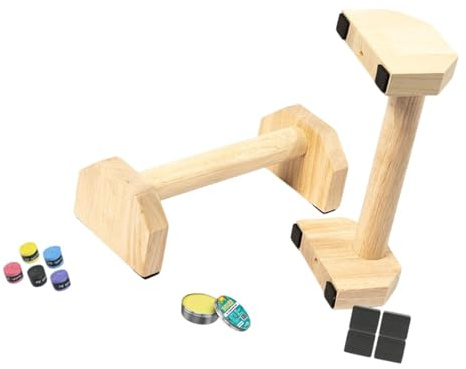 QLoztyse 2pcs Hölzerne Push Handstand Bar