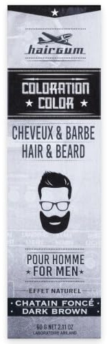 Coloration Cheveux & Barbe Châtain foncé N°3 Hairgum 60ml