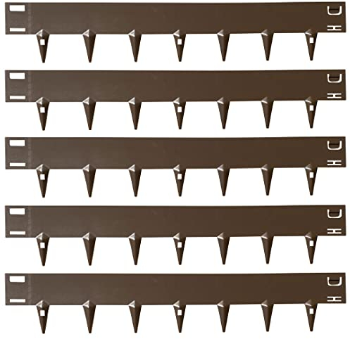 CORE EDGE Lawn Edging | Flexible Decorative Steel Edging Garden Border Edging Lawn Edging Strip Garden Border with a 100mm face height (Brown)