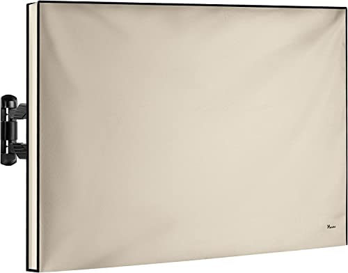 TV Abdeckung Outdoor 43 Zoll – Wetterfest Wasserdicht Staubdicht – Schutzhülle für Fernseher auf Terrasse, Balkon, Garten – UV-beständig – Robustes Oxford 600D
