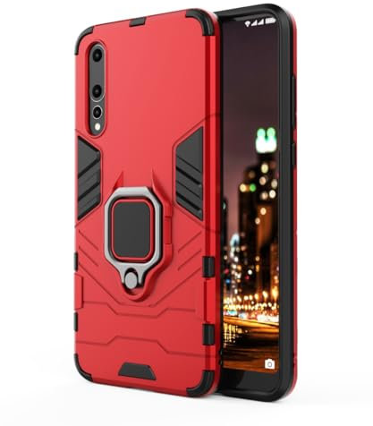 SORAKA Cover per Huawei P20 Pro con anello,Custodia in TPU Morbido Custodia Huawei P20 Pro Ultrasottile con piastra metallica per Supporto Auto Smartphone Magnetico