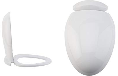 MILANO White Toilet WC Quick Release Soft Close Seat 335 x 450mm | Duroplast Construction. Quick Release Design. Contemporary Style. Soft Close Hinges. Top Fix Installation. Includes Fixings.