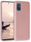 kwmobile Case kompatibel mit Samsung Galaxy A51 Hülle - Schutzhülle aus Silikon metallisch schimmernd - Handyhülle Metallic Rosegold