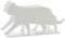 Balvi Porte-revues Feline Couleur Blanc Pratique et décoratif en Forme de Chat Fer 21,5 cm