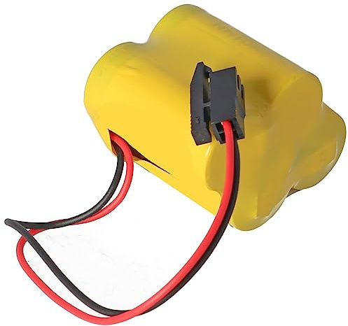 Stecker beachten ! 6 Volt Batterie kompatibel mit BR-2/3AGCT4A, A98L-0031-0025, CL 25A, A06B-6114-K504, Bitte Stecker mit originaler Batterie exakt vergleichen