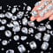 156 Stück Strasssteine zum Aufnähen Klaue Flache Rückseite Strasssteine Glitzersteine Metall Krappenfassung Acryl Glas Nähen Edelsteine für Kleidung DIY Handwerk Schmuckherstellung (Weiß)