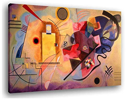 Quadro Moderno KANDINSKY Quadri moderni da Parete grande XXL Stampa su tela Canvas Decorazione muro Murale pittori arte Soggiorno Arredo Camera da letto Cucina (Kandinsky II, 70x100 centimetri)